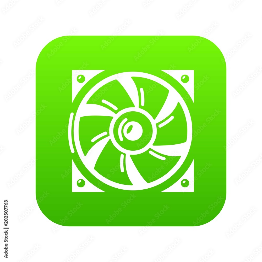 Coolericon green vector isolated on white background Coolericon green vector isolated on white background