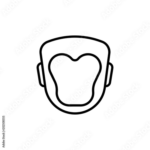 Boxing helmet icon