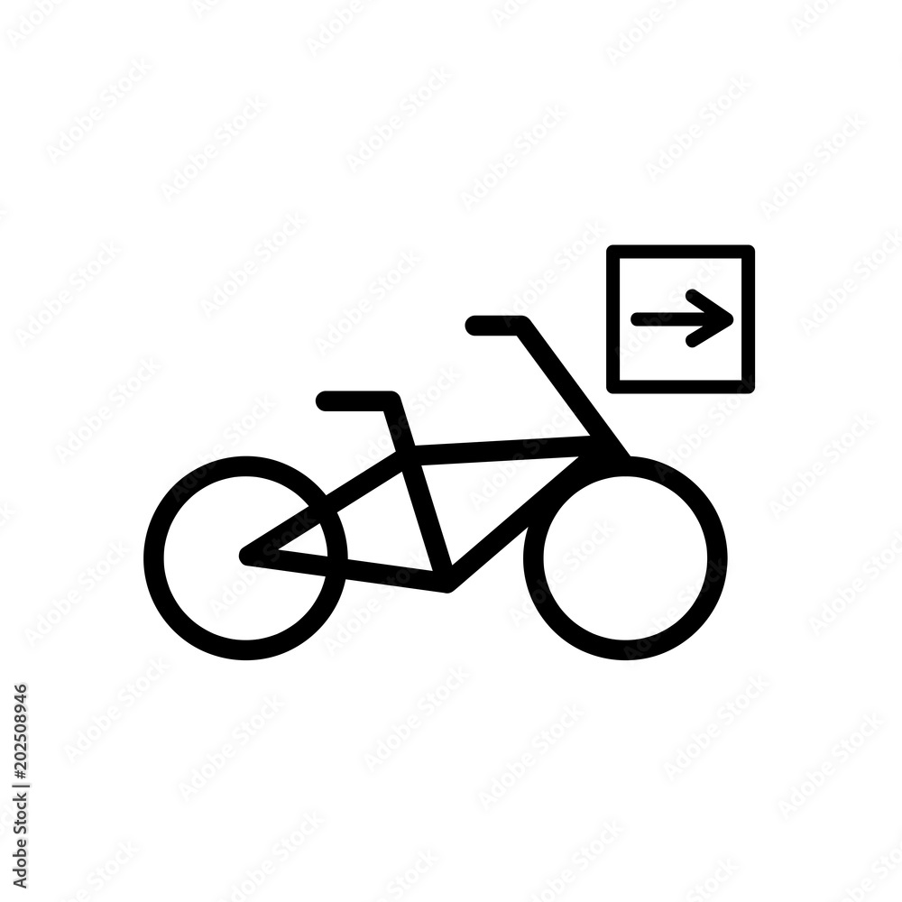 Bike directions icon Bike directions icon