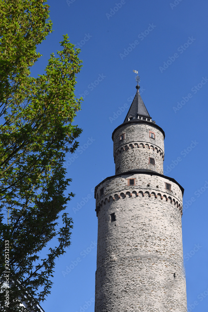 Hexenturm, Bergfried, Altstadt, Idstein, Turm