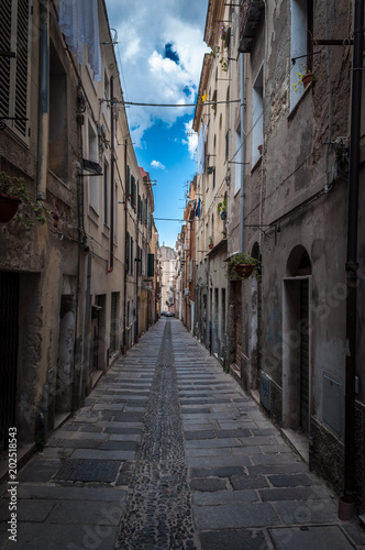 Alley in the city of Sassari