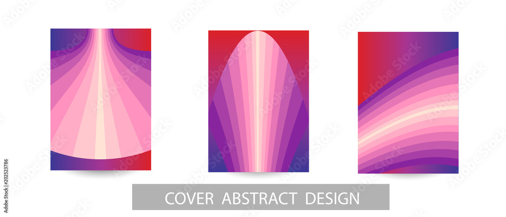 Geometric design of the cover, poster, banner. Trendy gradient texture. Vector. EPS10