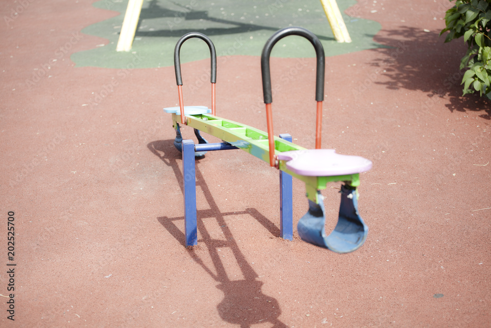 Double swing balancers for children on playground Double swing balancers for children on playground