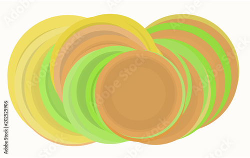 Abstract colored circles, bubbles, sphere or ellipses shape pattern. Concept, decoration, round & cover.