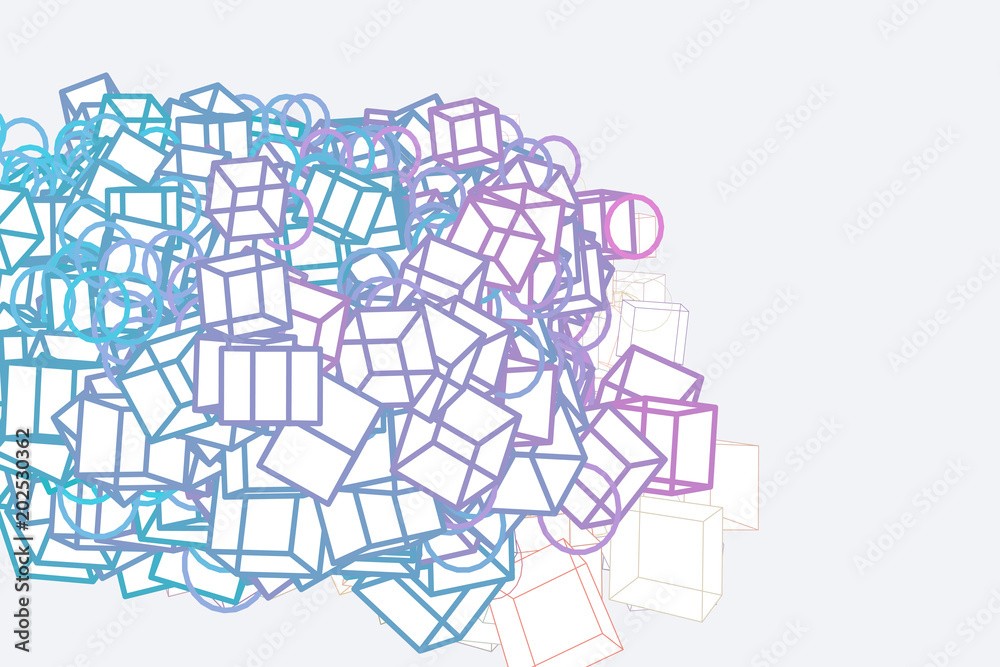 Color abstract ellipse & square box pattern generative art background. Illustration, web, vector & creative. Color abstract ellipse & square box pattern generative art background. Illustration, web, vector & creative.