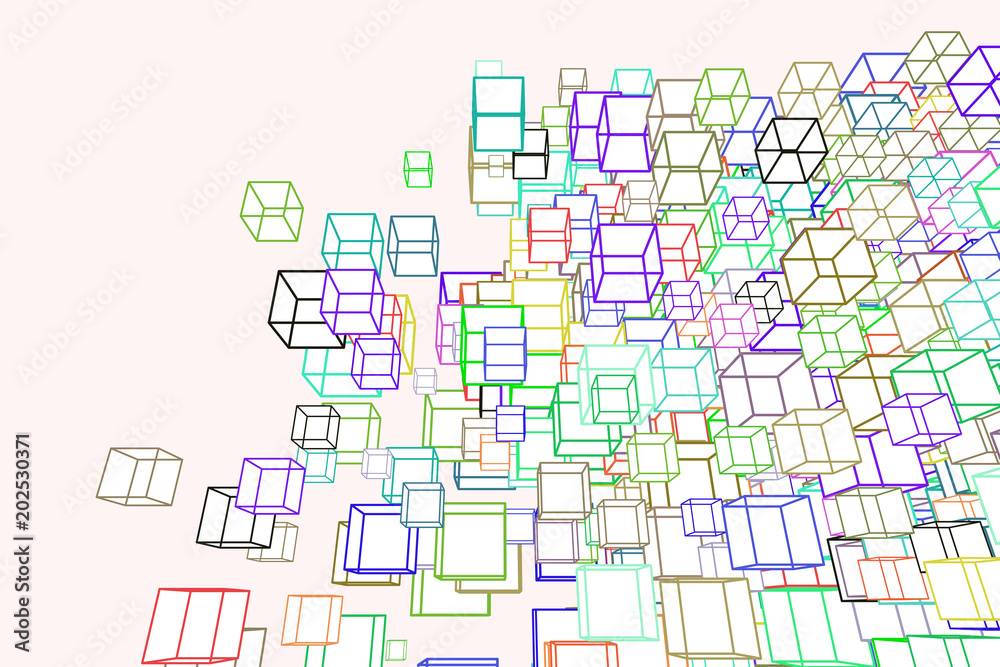 Modern geometrical square, rectangle background pattern abstract. Drawing, repeat, messy & graphic.