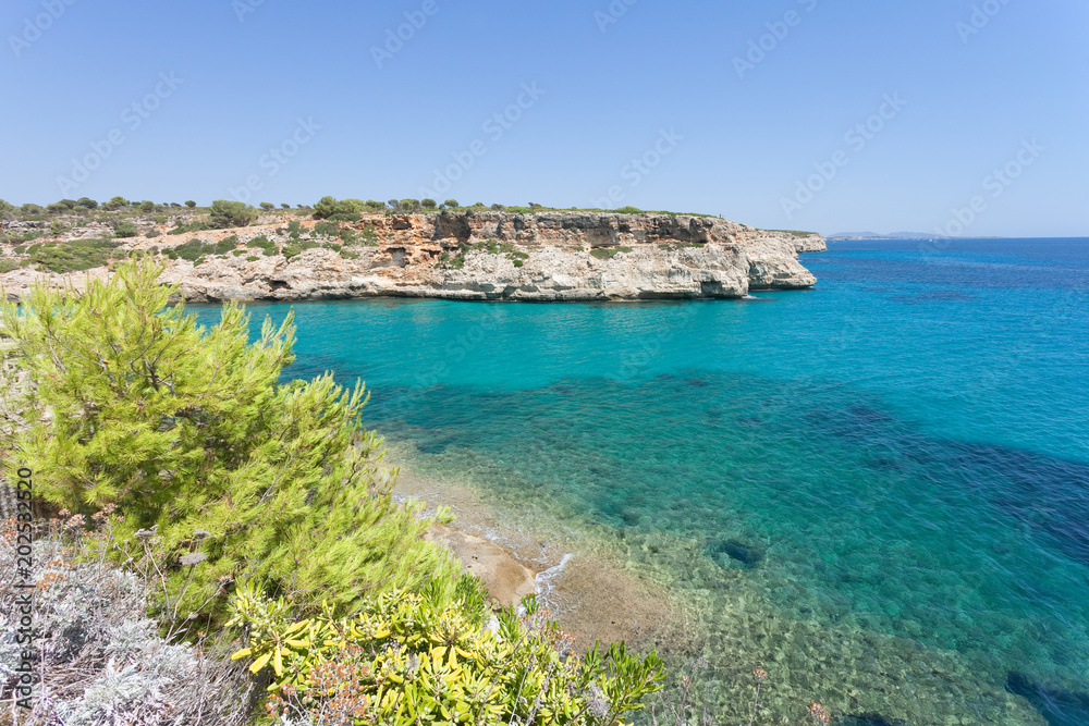 Calas de Mallorca, Mallorca - A wonderful sight onto the bay of Calas de Mallorca