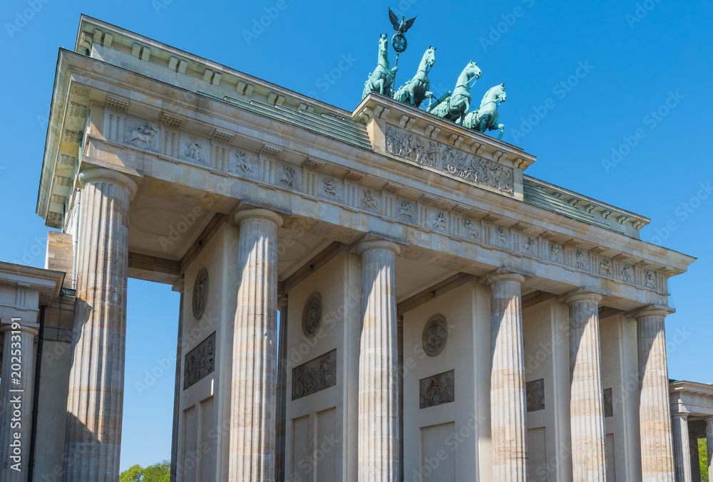 Fototapeta premium The Brandenburger Tor gate in city of Berlin
