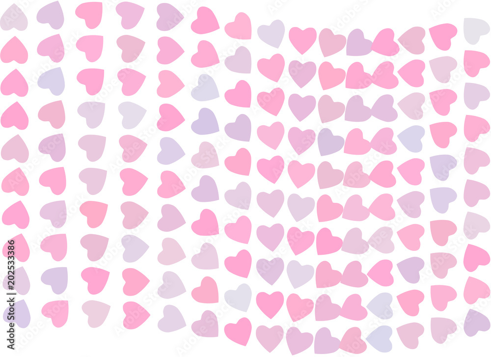 Abstract background with shape of heart or love pattern. Vector, like, graphic & wallpaper.