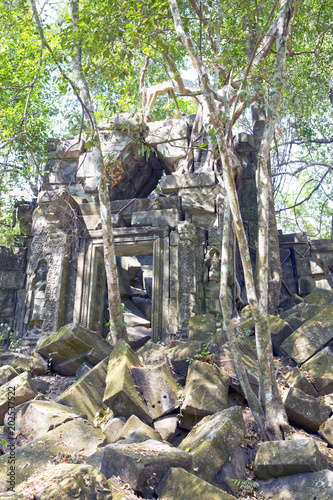 Beng Mealea temple ruin in the Koh Ker complex, Siem Reap, Cambodia..