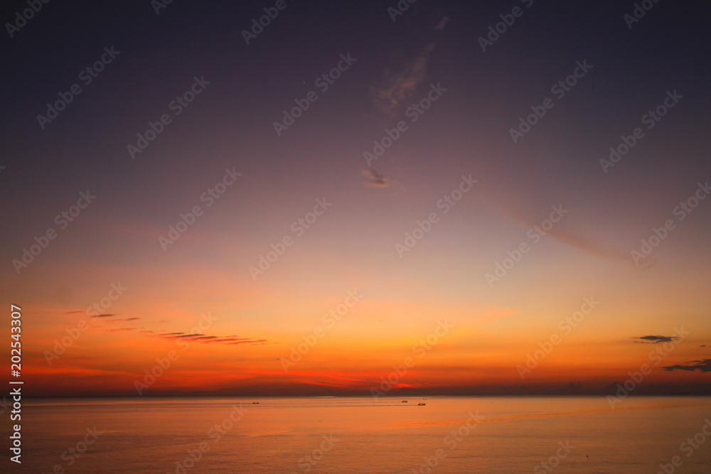 Beautiful sky on twilight time for background