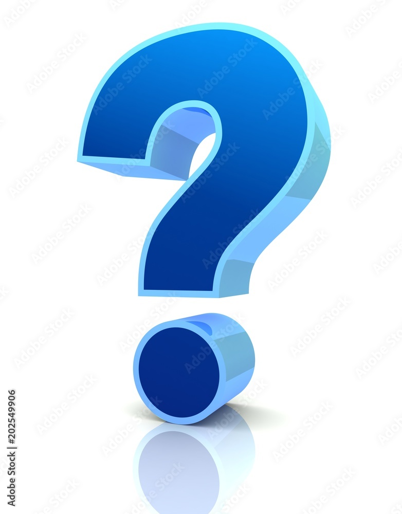 question mark 3d concept illustration question mark 3d concept illustration