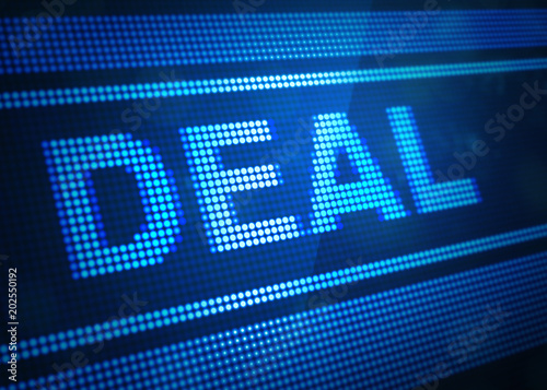 deal digital screen 3d illustration photo