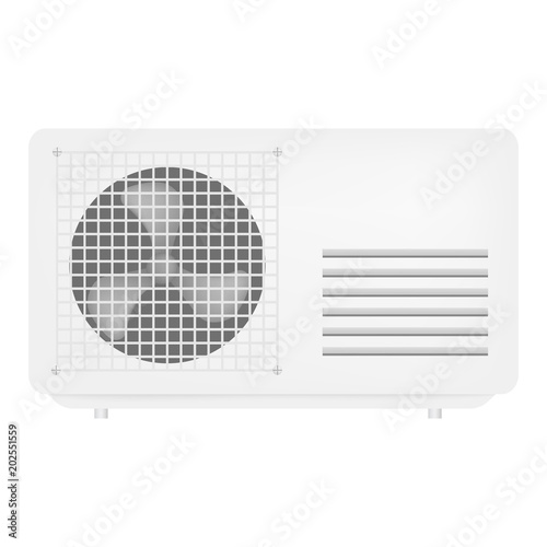 Fan icon. Realistic illustration of fan vector icon for web