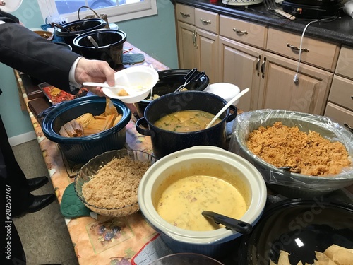 Potluck Meal Event at Church