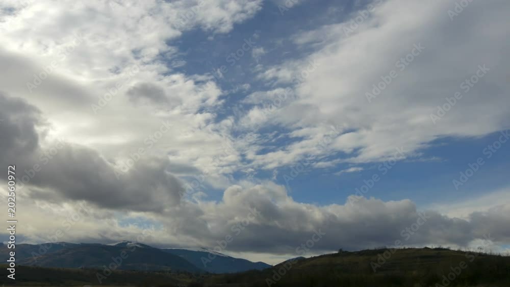Clouds above hills Clouds above hills