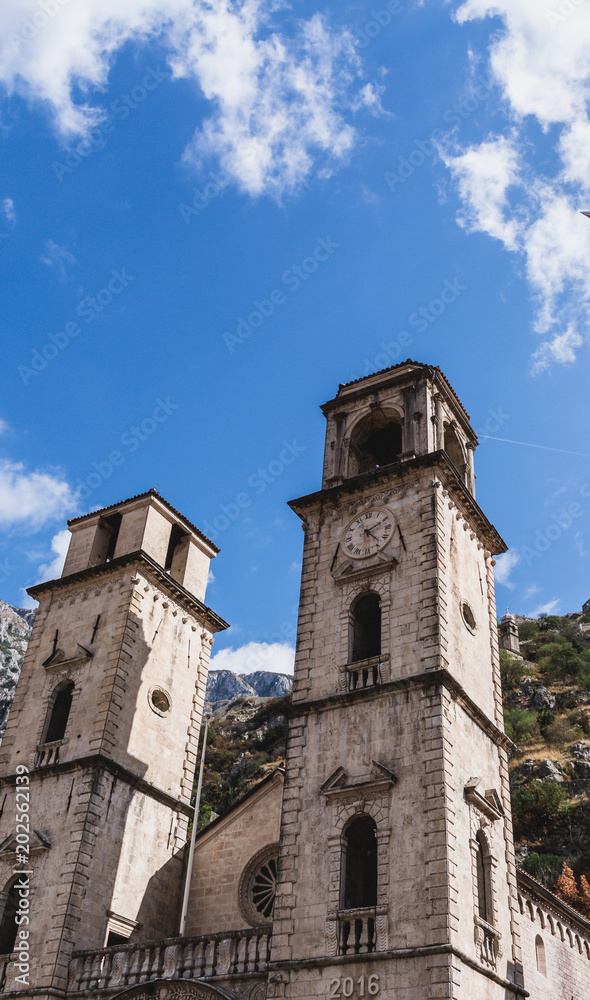 Clock and Bell Towers on Church