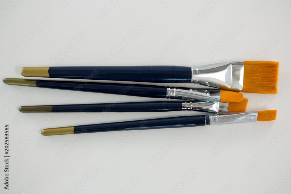 Paintbrushes on white background Paintbrushes on white background
