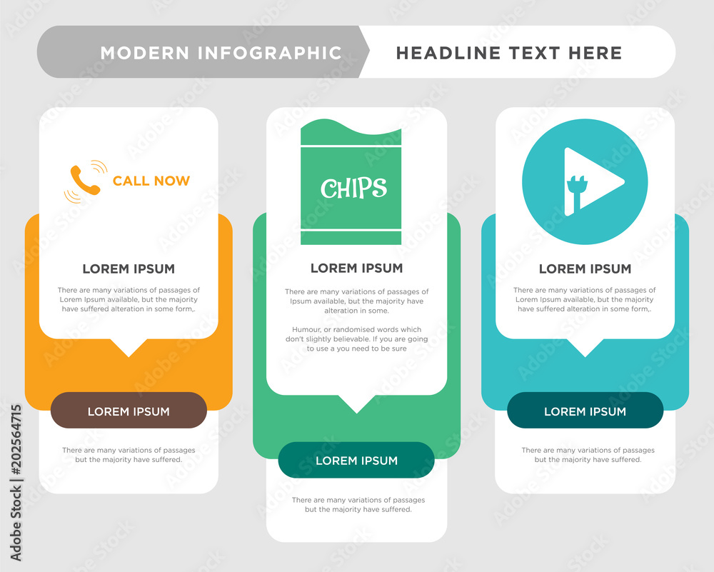 plug and play, bag of chips, call now infographic