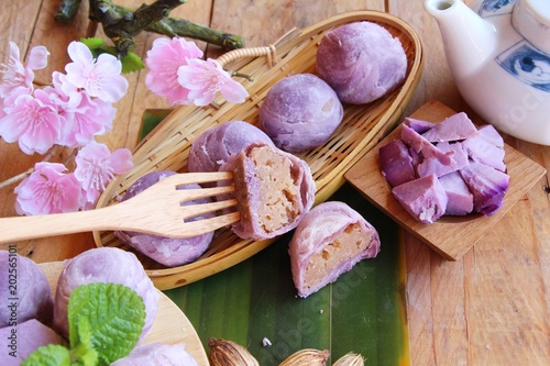 Принти на полотні Festival moon cake - Chinese cake and tea
