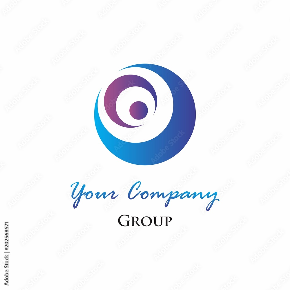 company logo design for technology, media, and business