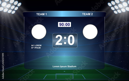 football scoreboard