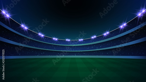 stadium with illumination,