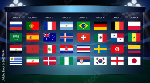 Football cup, all Groups