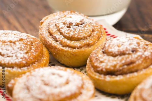 Yeast rolls with cinnamon