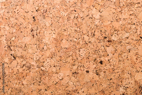 Close Up Background and Texture of Cork Board Wood Surface, Nature Product Industrial