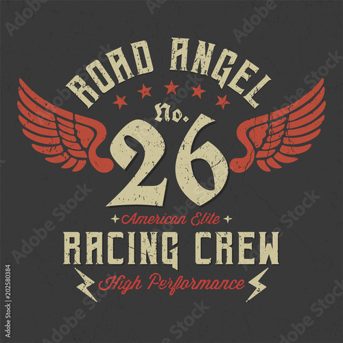 Road Angel / Racing Crew - Tee Design For Print