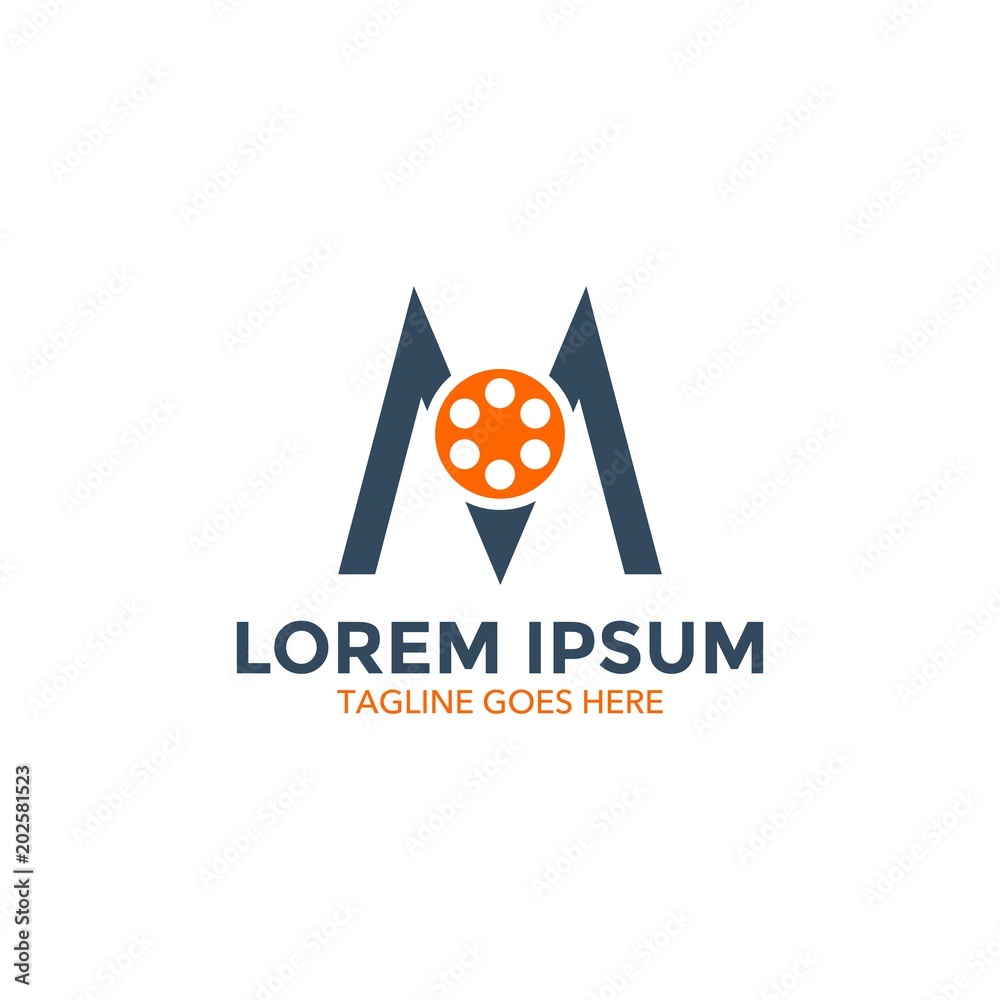 unique movie logo. icon. vector illustration unique movie logo. icon. vector illustration