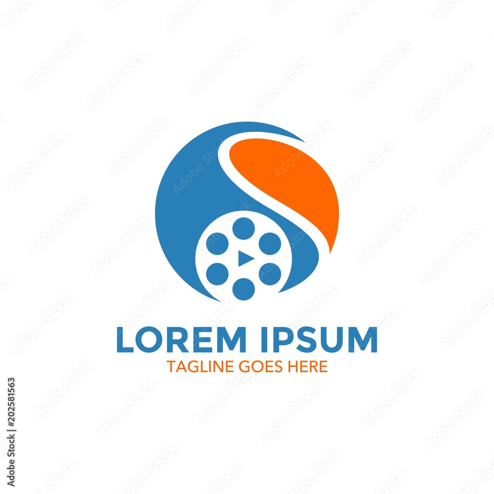 unique movie logo. icon. vector illustration unique movie logo. icon. vector illustration