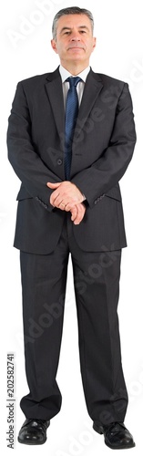 Mature businessman looking at camera