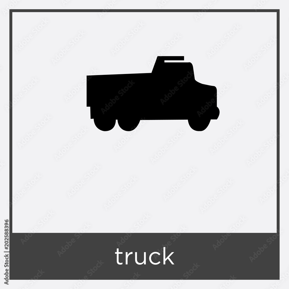 truck icon isolated on white background