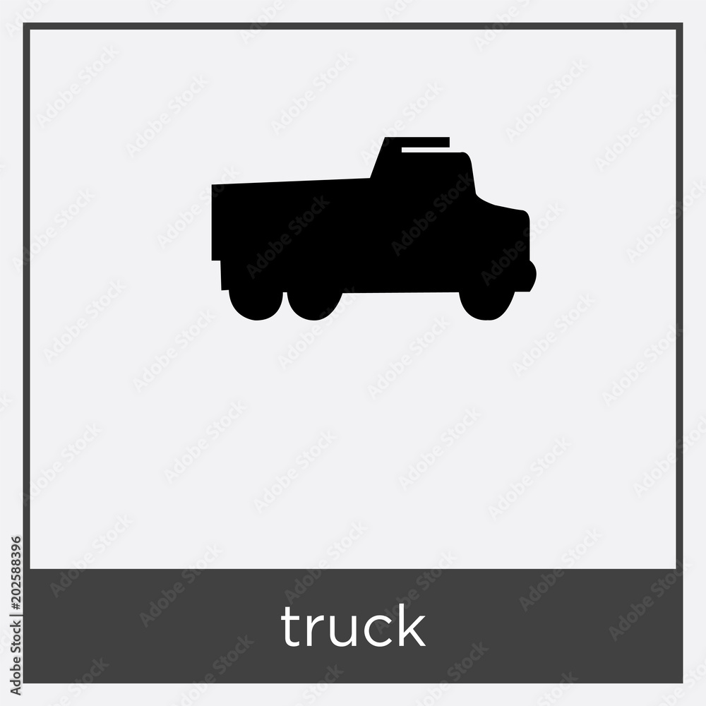 truck icon isolated on white background truck icon isolated on white background