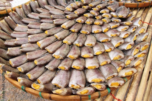 Dried fish for cooking in the market