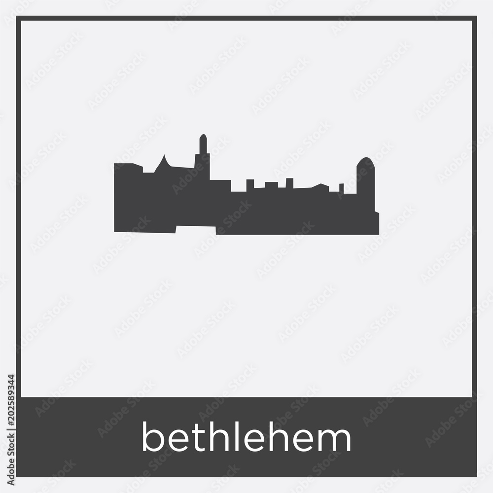 bethlehem icon isolated on white background