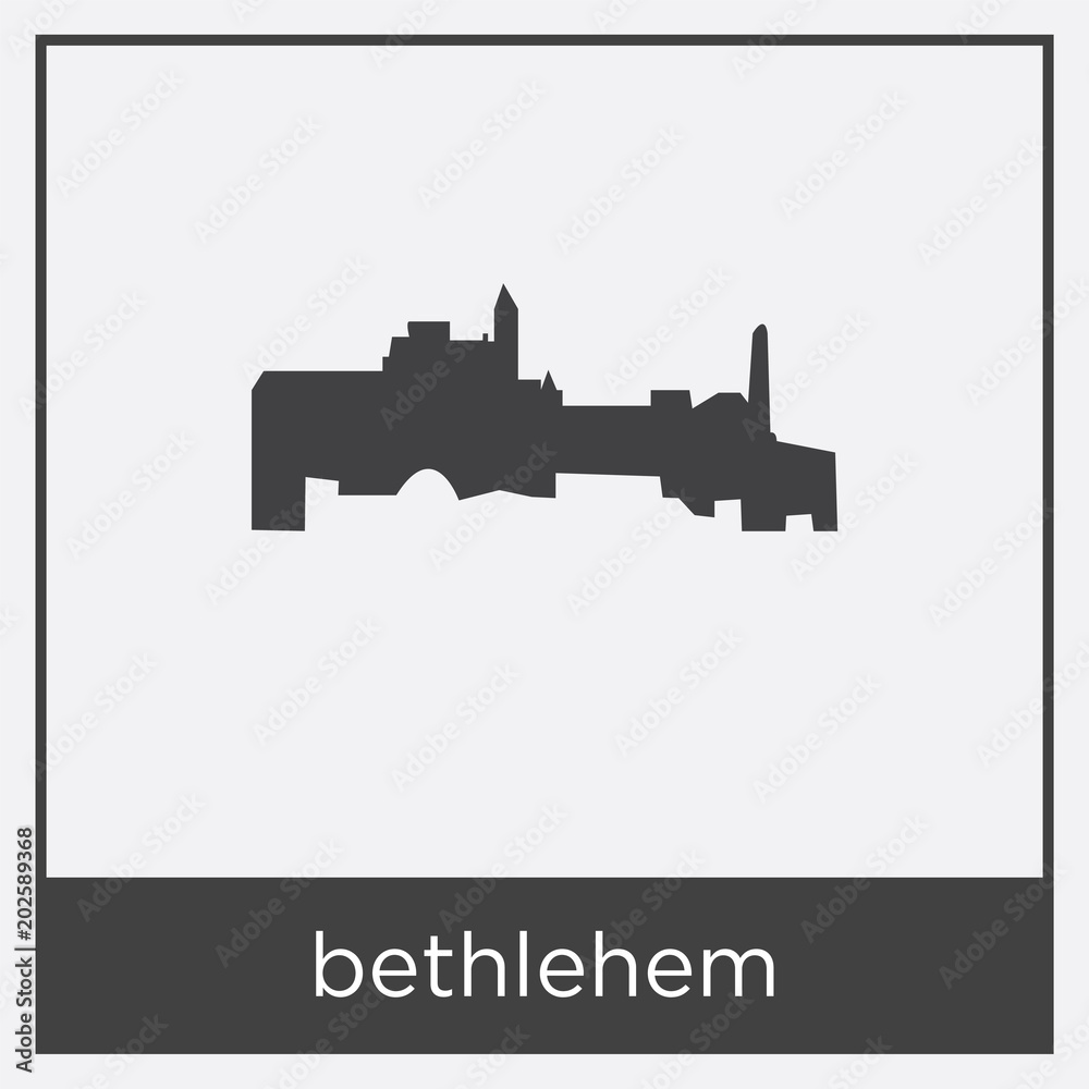 bethlehem icon isolated on white background