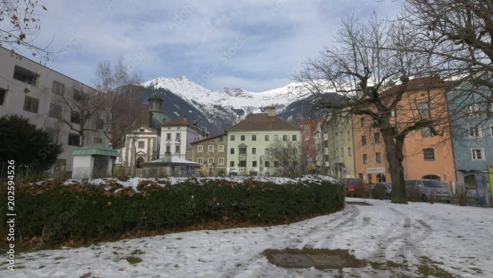 View of a park in Innsbruck
