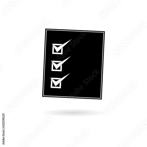 Black Checklist icon © sljubisa
