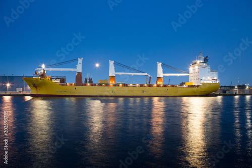 Photography Containership in the Amsterdam Coenhaven