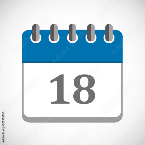 wandkalender blau 18
