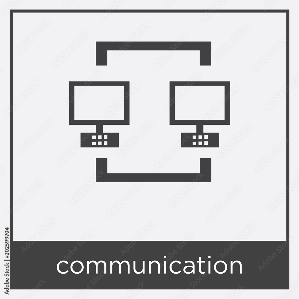 communication icon isolated on white background