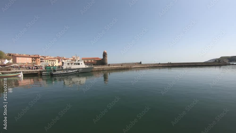 Port of Collioure on mediterranean sea in Pyrenees orientales, Roussillon in southern of France
Port of Collioure on mediterranean sea in Pyrenees orientales, Roussillon in southern of France