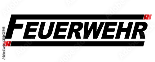 Feuerwehr Schriftzug Logo