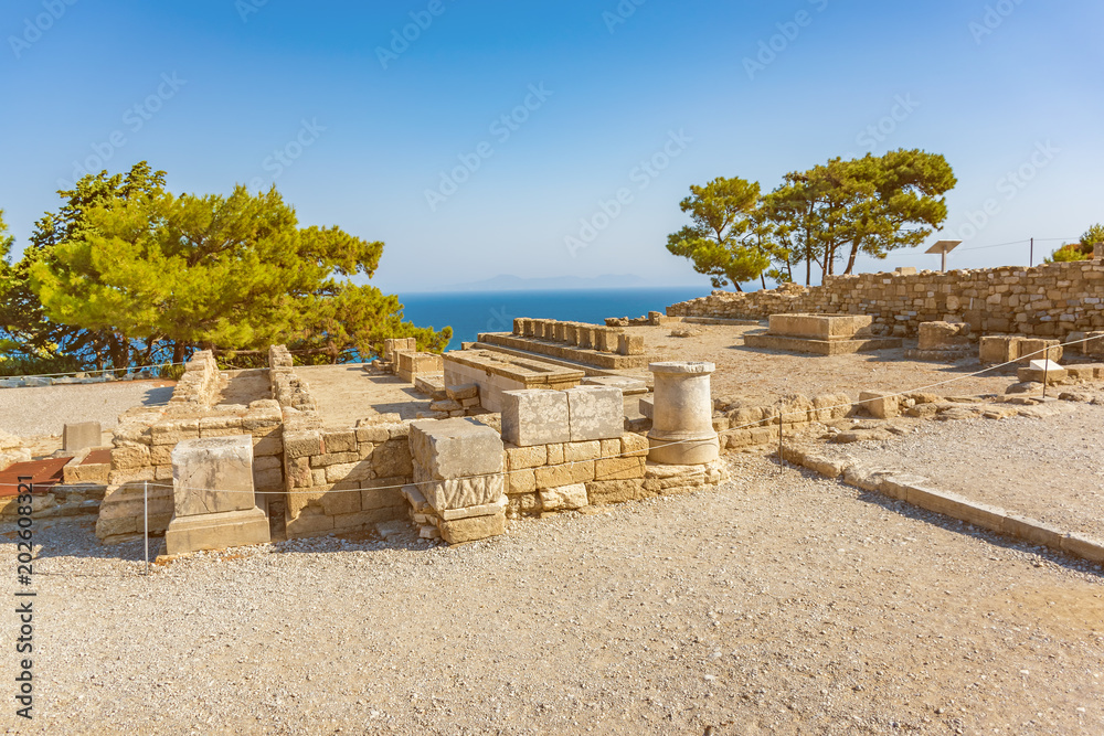 Φωτογραφία Hierothyteion in ancient city of Kamiros (island of Rhodes, Greece)