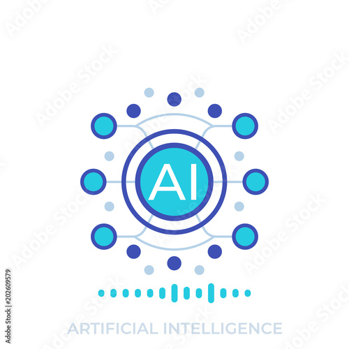 Artificial intelligence, AI technology concept
