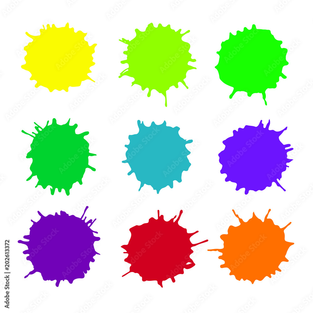 Abstract artistic paint drops Abstract artistic paint drops