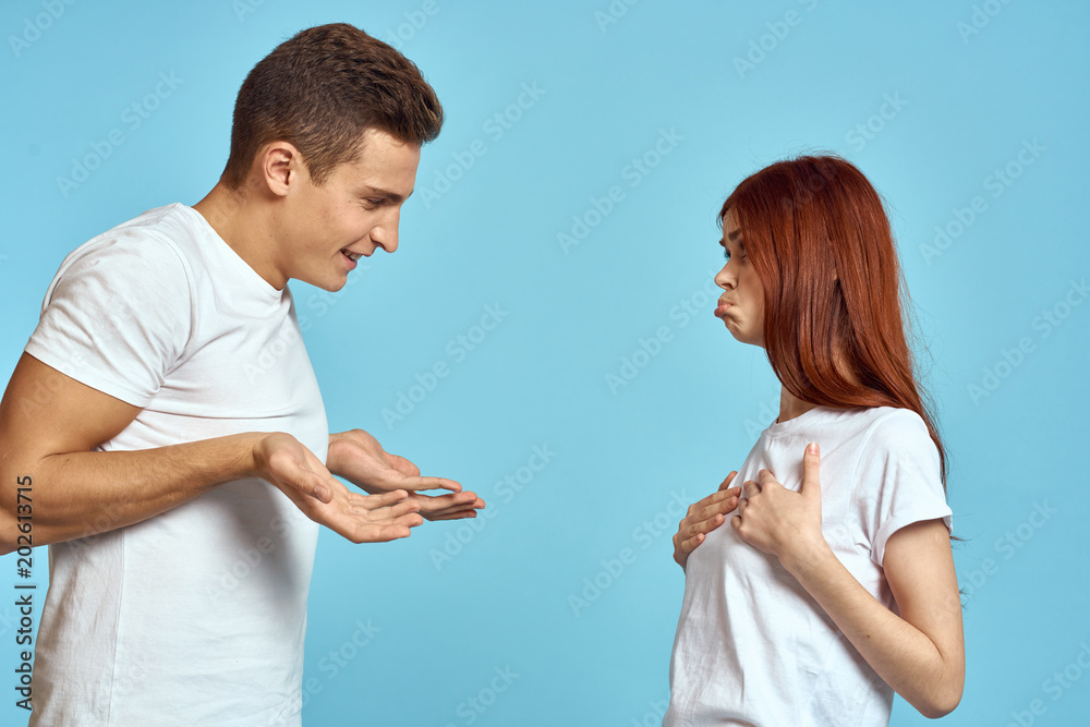 a woman and a man understand family issues a woman and a man understand family issues